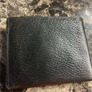 Black  Buffalo Leather Key & Card Holder
